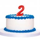 Geburtstags-Tortenkerze Zahl "2" (5,5 cm)